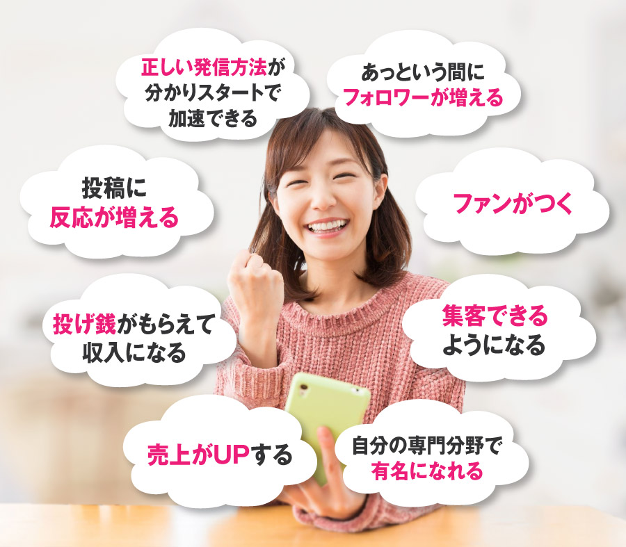 正しい発信方法が分かりスタートで加速できる